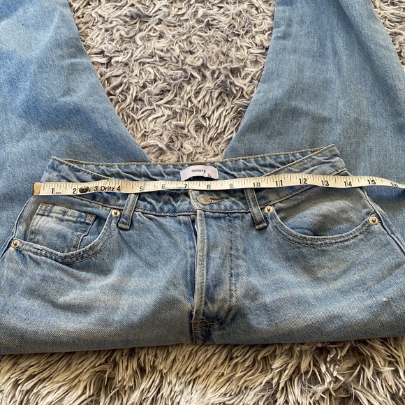 Forever 21 Distressed High Waist Light Blue Jeans Size 26 - Picture 10 of 10